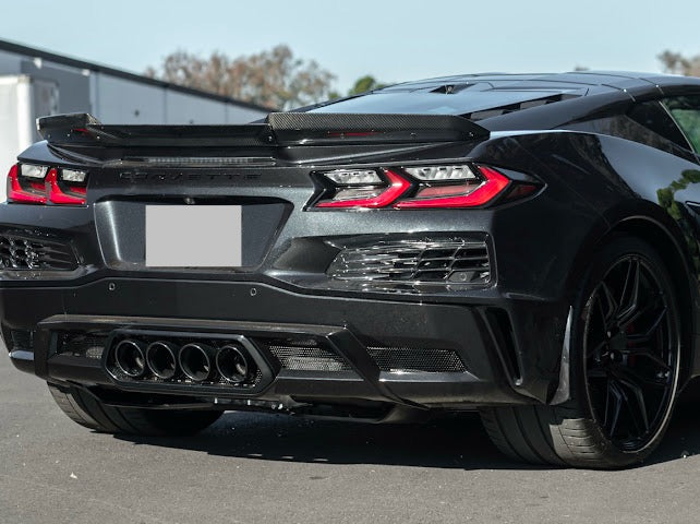 2023-UP CORVETTE C8 Z06 | REAR CENTER WICKERBILL SPOILER WING EXTENTION